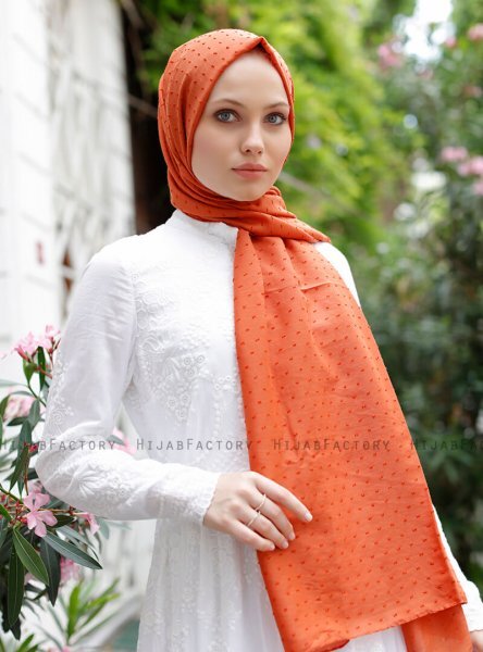 Malika - Orange Hijab - Sal Evi
