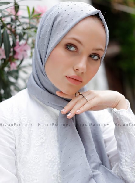 Malika - Grå Hijab - Sal Evi