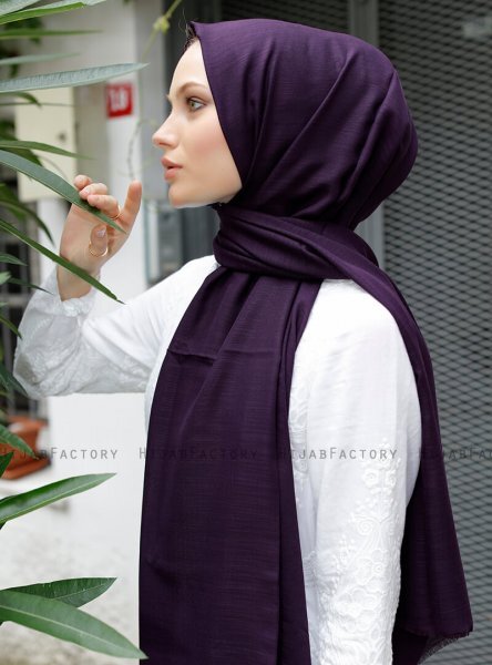 Zaina - Mörklila Hijab - Sal Evi