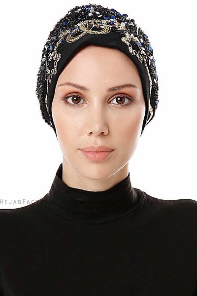 Zuleyha - Marinblå Turban